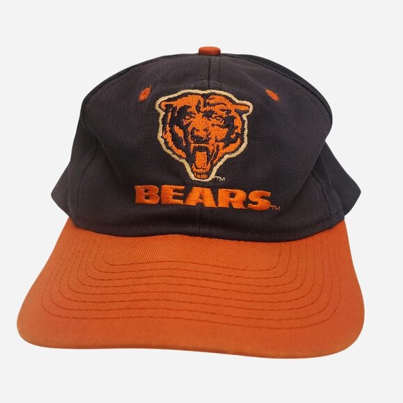 NFL Other - 1990 Chicago Bears navy and orange vintage baseball hat